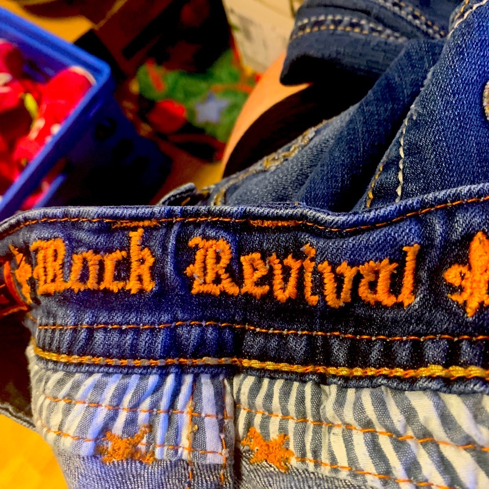 Rock Revival Women’s Blue Jeans “Patti” Boot style